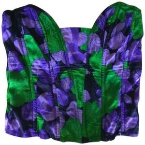 Sabbia Rosa Navy Purple and Green Tank Top/Cami